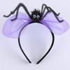 Bow Mesh Skull Hair Hoop Plastic Spider Headband Cute Halloween Hairband  Cosplay