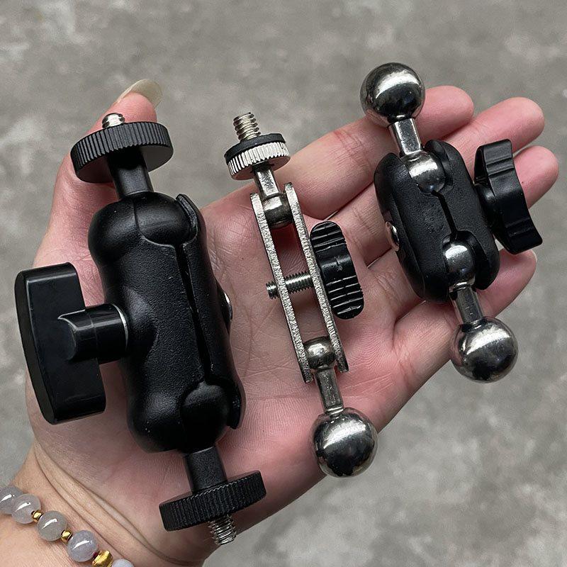 17mm Ball Head to 1/4" Phone Holder Replacement Pan Tilt Swivel Adapter