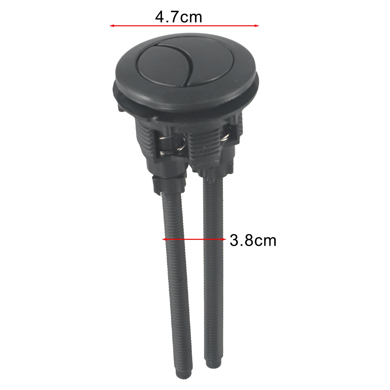 Black Toilet Flush Button 38mm Dual Flush Toilet Water Tank Valve Round Head Toilet Button For Home Bathroom Hotel чёрный