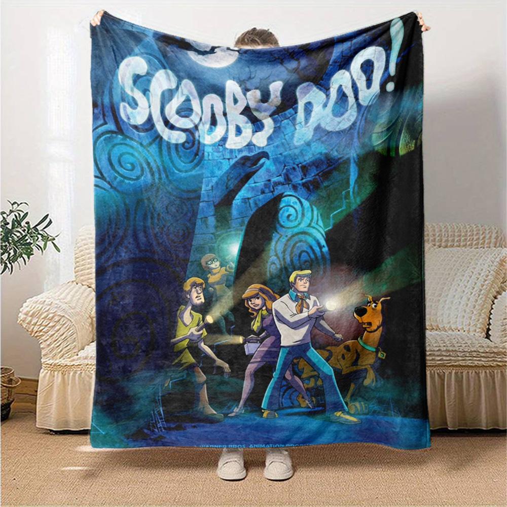 Scoobydoo Mystery Night Flannel Blanket Super Soft Warm Cozy Blanket For Sofa Bed Office Travel Allseason Home Decor Gift