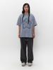 TUOMIO Star Graphic Oversized T-Shirt [Baby Blue]