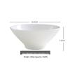 White Ceramic Conical Bowl