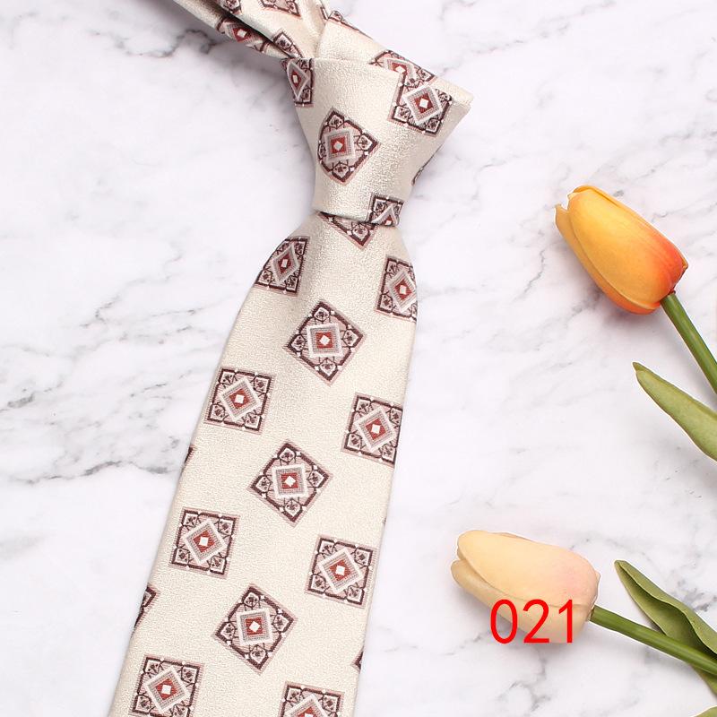 

Rael Мужской галстук Банкетный Выступление Повседневный галстук, Галстук с полосатым узором из цветов кешью 8 см Галстучная фабрика