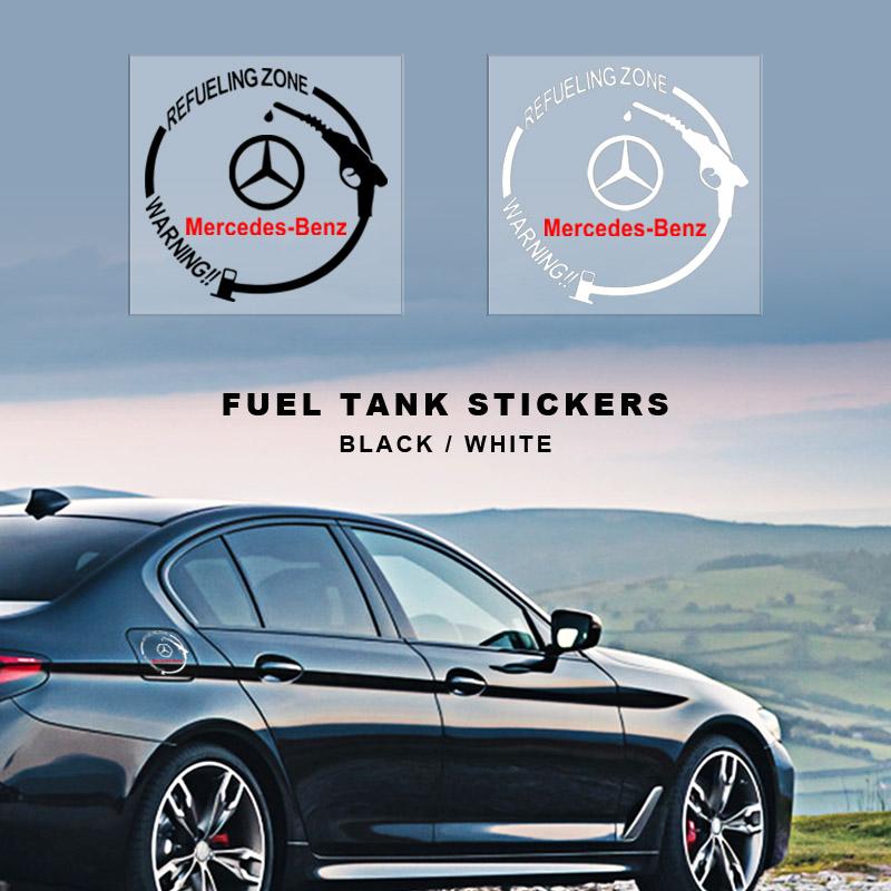 1Pcs Car Fuel Tank Cap Stickers Vinyl Fashion Decoration Decals For Mercedes Benz A180 A200 W205 E63 AMG 2014 2015 W166 W246 W242 W176 W212