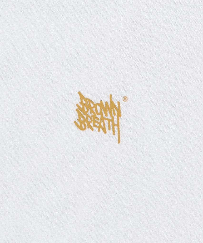 BROWNBREATH Splash Tag Tee - White