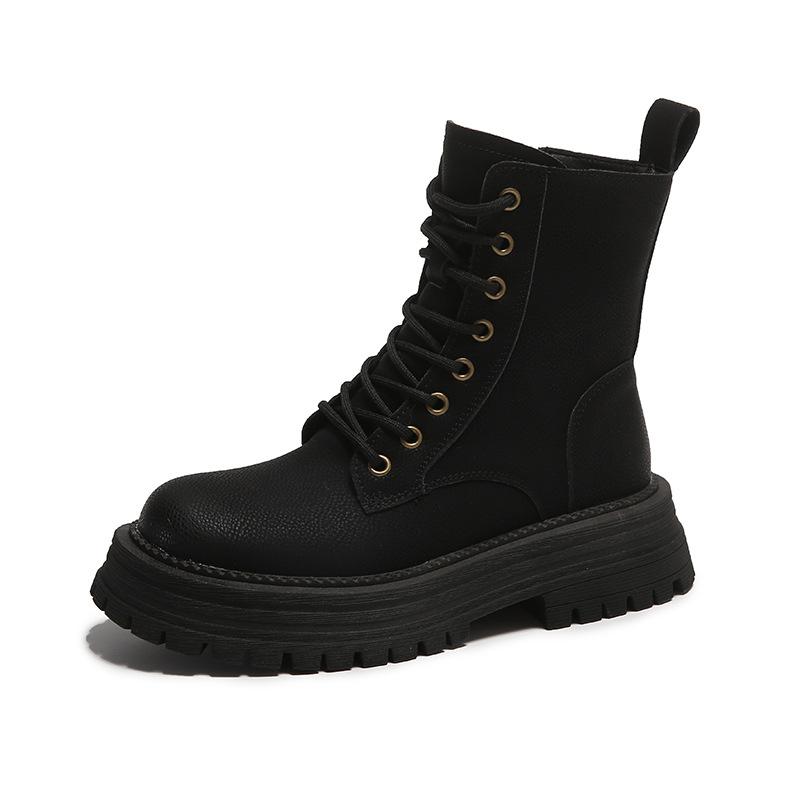 Классические женские ботинки Martin цвета хаки на толстой подошве 2024 года новые британские уличные универсальные повседневные короткие ботинки в стиле ретро 40 7090₽