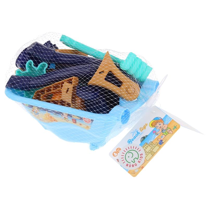 Children's Sandbox Sand Set Wheelbarrow Watering Can Molds - Blue