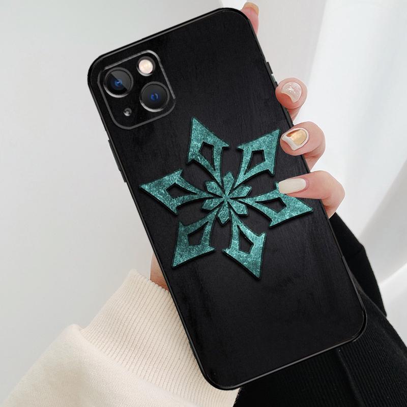 Genshin Impact Elements Phone Case For iPhone 17 Pro Max 16 15 14 11 12 13 Pro Max Mini 15 16 Plus 16e 17 Air Cover