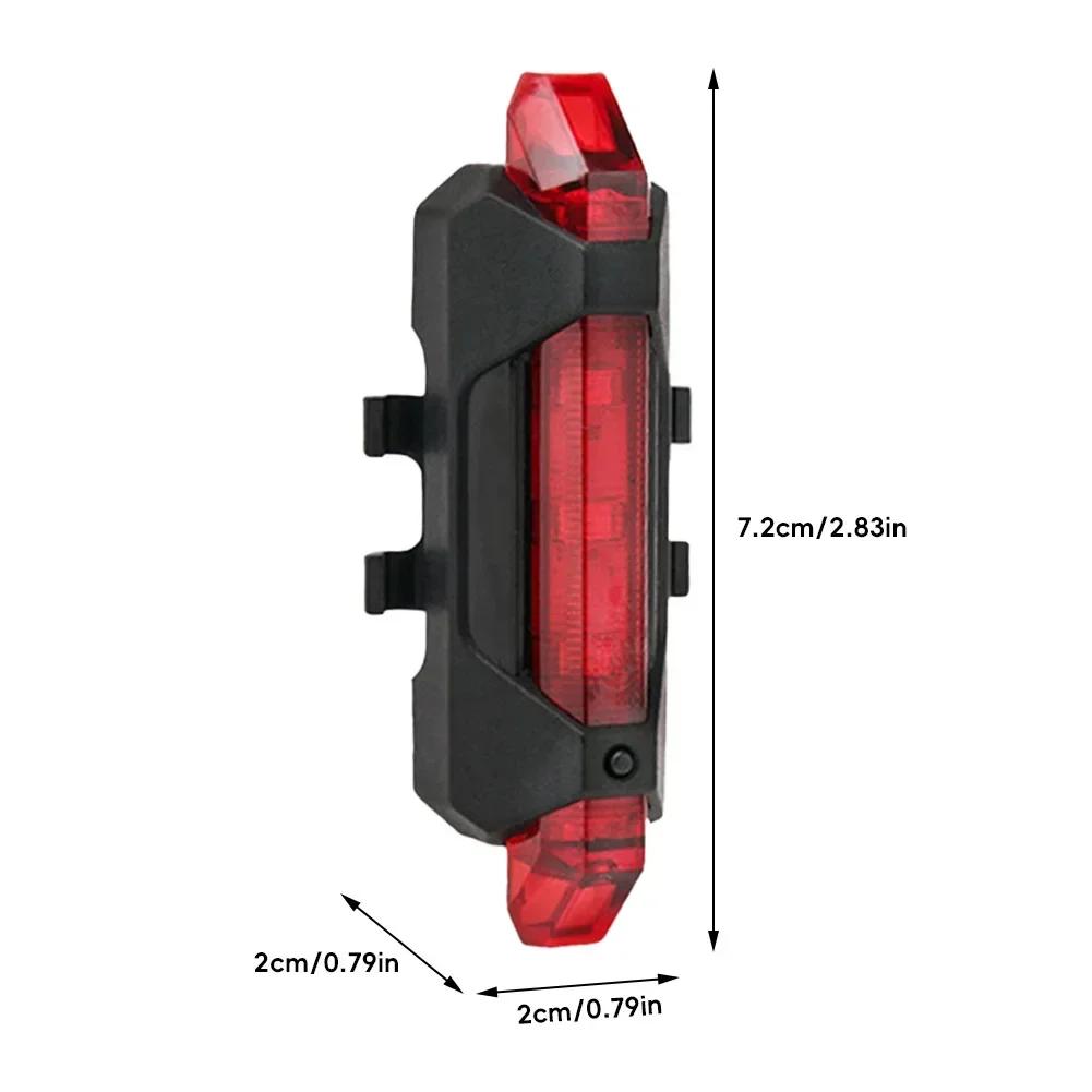 1Pc Night Cycling Tail Light Outdoor Highlight USB Charging Mountain Led Warning Bike Lights Tail Lamp Bicycle Accessories