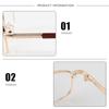 Men Reading Glasses Metal Presbyopia Glass Lens Anti-fatigue Eyeglasses With 0 +0.5 0.75 1.0 1.25 1.5 1.75 2.0 2.5 2.75 To 6.0