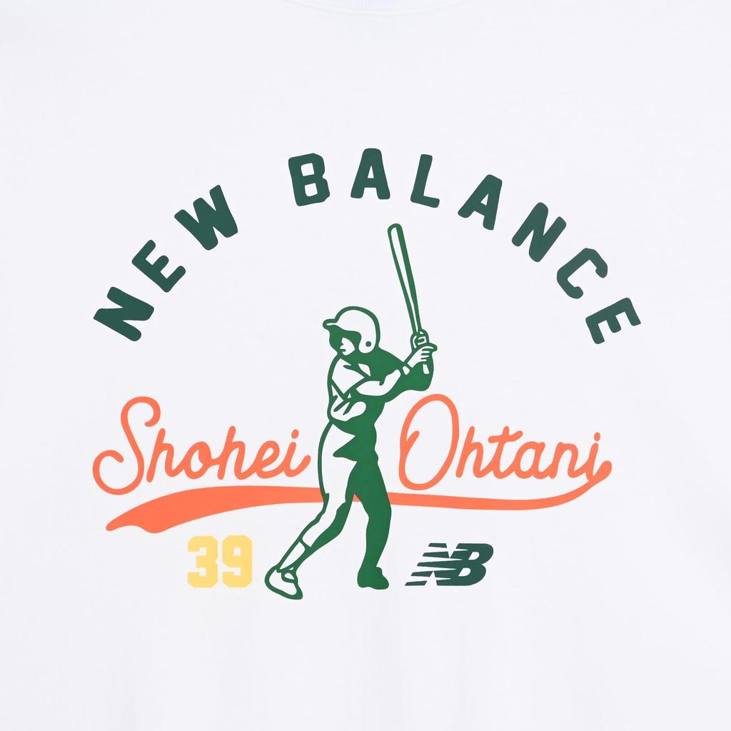 New Balance Shohei Ohtani Memories Short Sleeve T-Shirt, Men's (MT51727), White