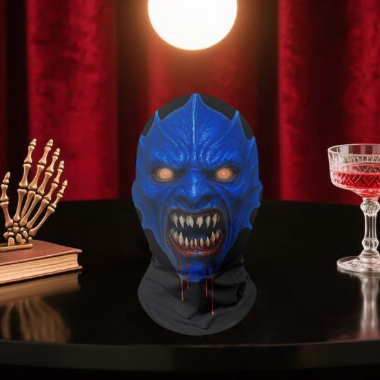 Horror Halloween Masque Adults Scary Full Head Hood Prop for Halloween Party Cosplay Costume Role Playing Accessory