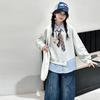 Girls' Faux Two-Piece Lapel Hoodie - Spring/Autumn 2026 New Style for Medium & Large Children