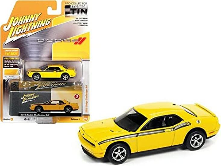 

Johnny Lightning Dodge Challenger 2010 Detonator Yellow Dodge Challenger in Detonator Yellow JLSP147 1/64 [Предмет]