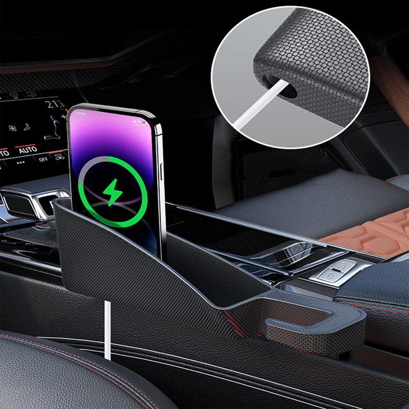 2PCS Car Seat Gap Filling Storage Box For Peugeot 406 405 205 3008 206 5008 308 208 408 508 407 107 307 Accessories