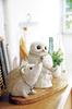 A round shape piggy bank x 10 x cm realistic the gaze of the rabbit gazing at the keys hanging from it is interior Enver Hellook cute, object, rabbit,