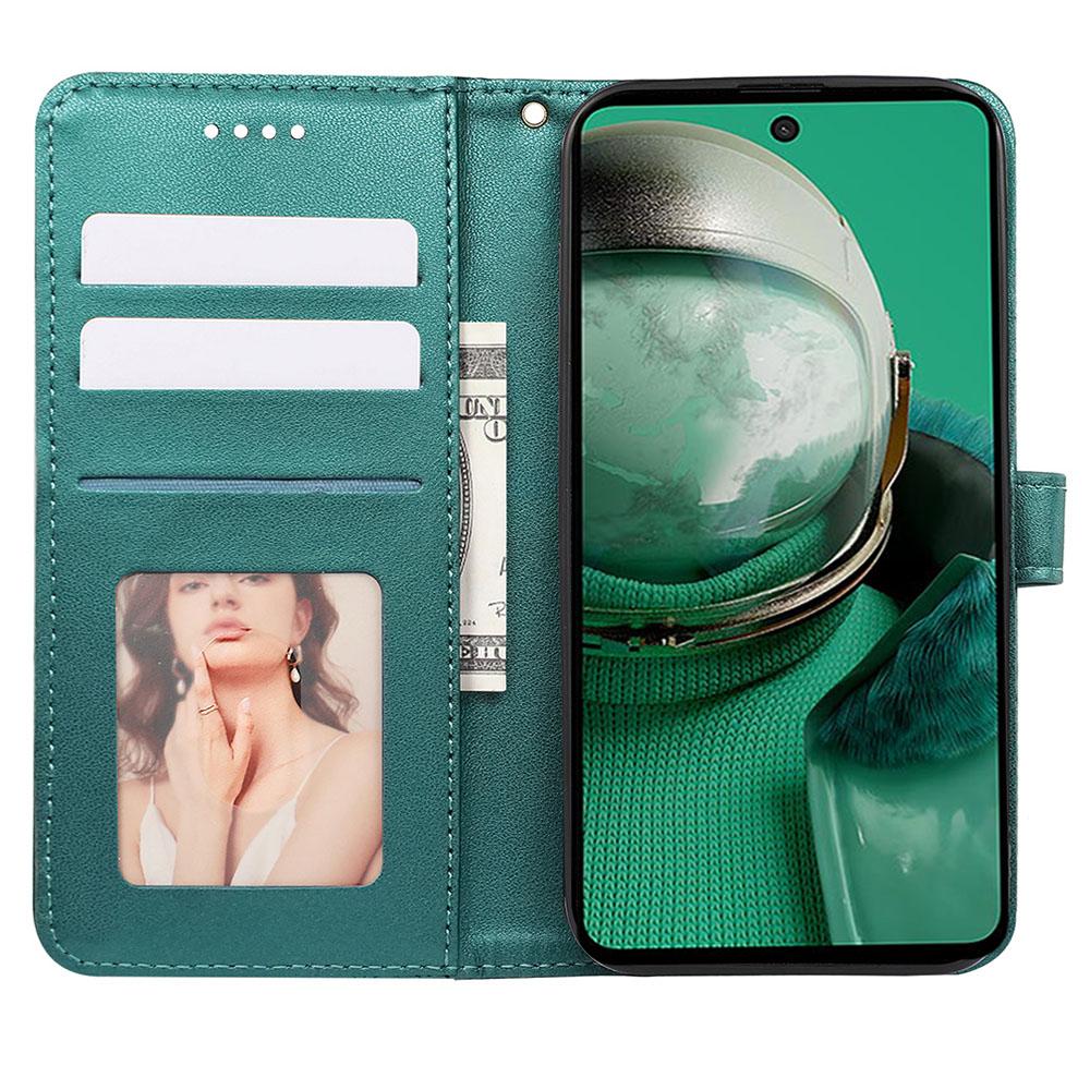 

For HMD Pulse Pro Shockproof Case Leather Wallet Phone Cover Green