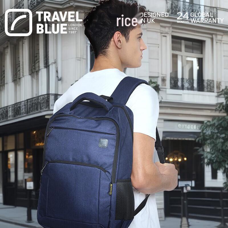 TRAVEL BLUE Lightweight Commuter Laptop Backpack 16 inches