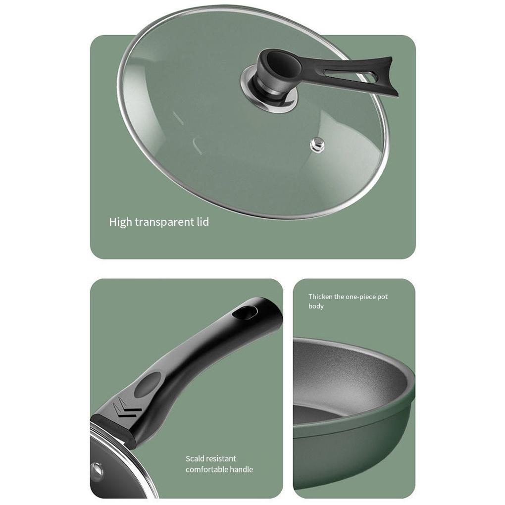 Universal Non-Stick Frying Pan And Brand New Suitable For Various Stoves Oily Fume Frying Kitchen