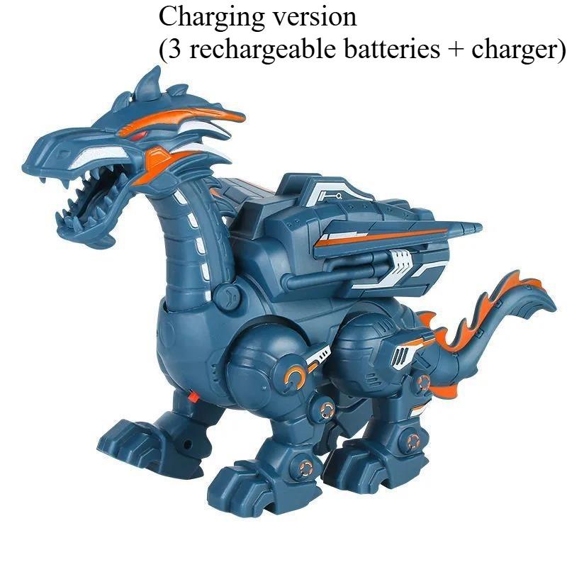1SET Electric Spray Machinery Dinosaur Atomization Sound Lighting Children's Simulation Animal Toy Walking Model
