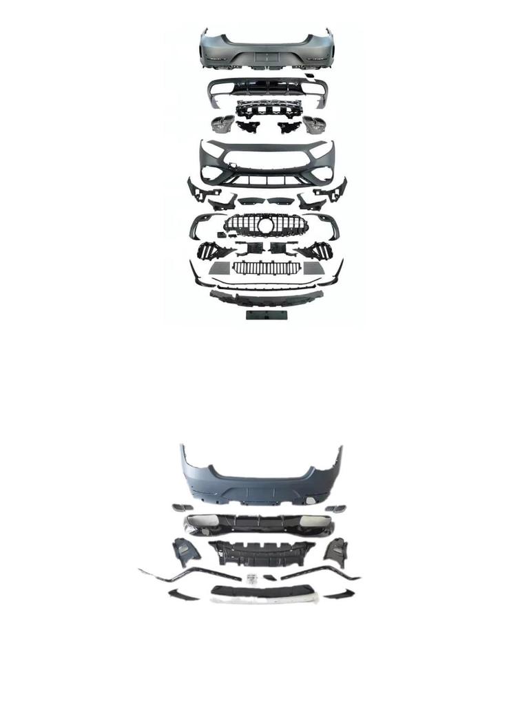 Front Bumper with 4 Sensor Holes for Mercedes-Benz CLS Class C257 2018