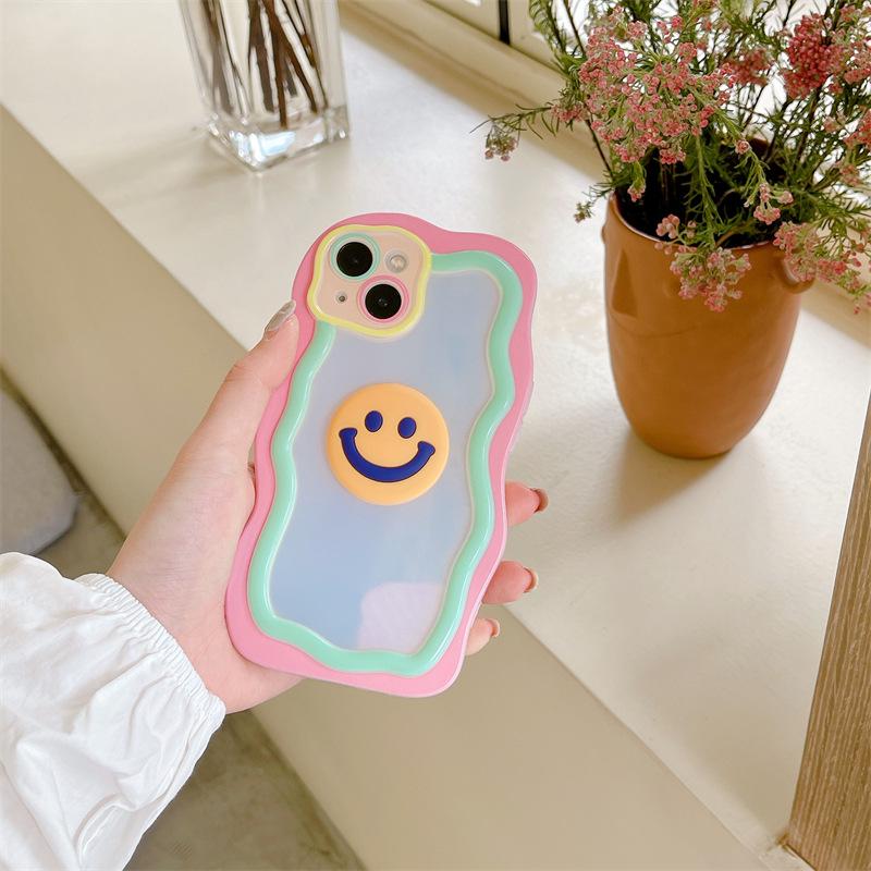 

Чехол Macaron с 3D-смайликом для Apple 15 и Huawei Mate50 Pro — трендовый для девочек Huawei P60 Pro/P60