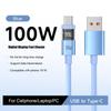 Digitální displej 100W Super nabíjecí kabel Typ-C na Typ-C PD 30W Rychlé nabíjení USB na Typ-C C-C Pro iphone 15 16 Xiaomi Huawei