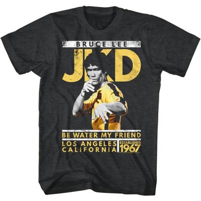 Bruce Lee Martial Artist Be Water My Friend Los Angeles Ca Adult T-Shirt Tee