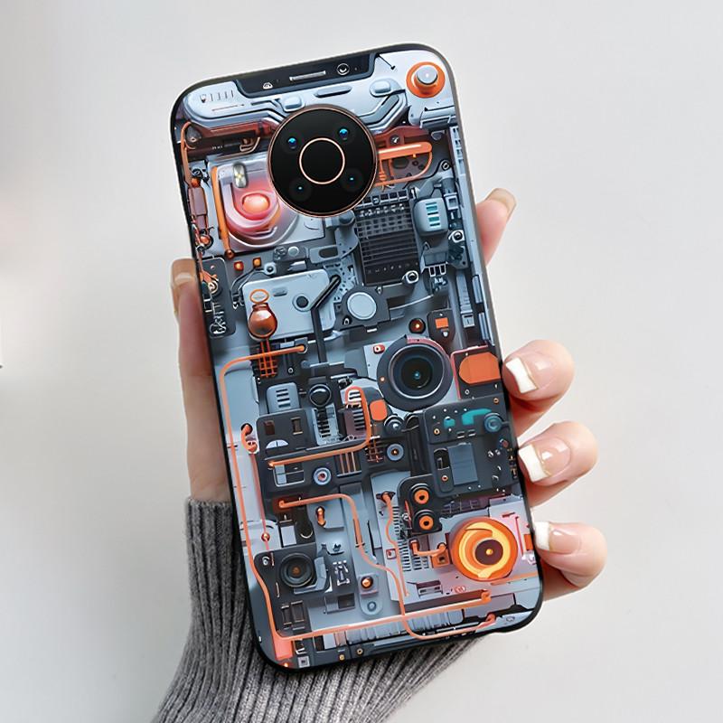 Custodia Per Nokia X10 X20 X100 Custodia per Telefono Nera Opaca Morbida TPU Copertura Protettiva Integrale Estetica Lusso Carina Cool Ragazzi Ragazze Guscio