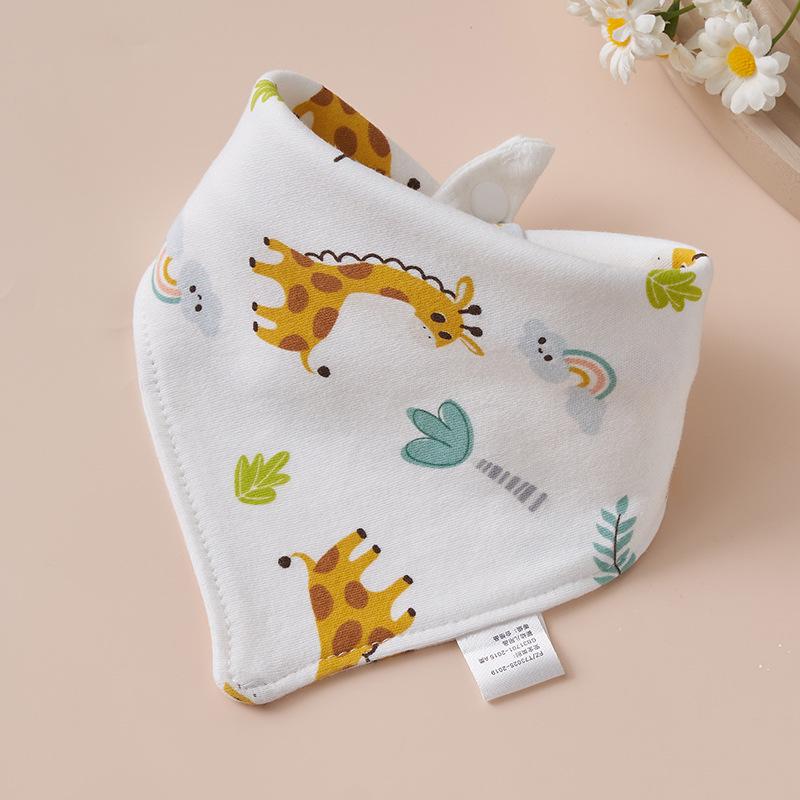Super Soft Cotton Infant Bib & Neck Warmer - Anti-Spit Up, Autumn/Winter Triangle Scarf