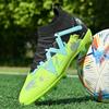 Football Shoes Shoes Cross-border New Graffiti Camouflage Color Scheme High Top Spike AG Professional Game Training Football Shoes