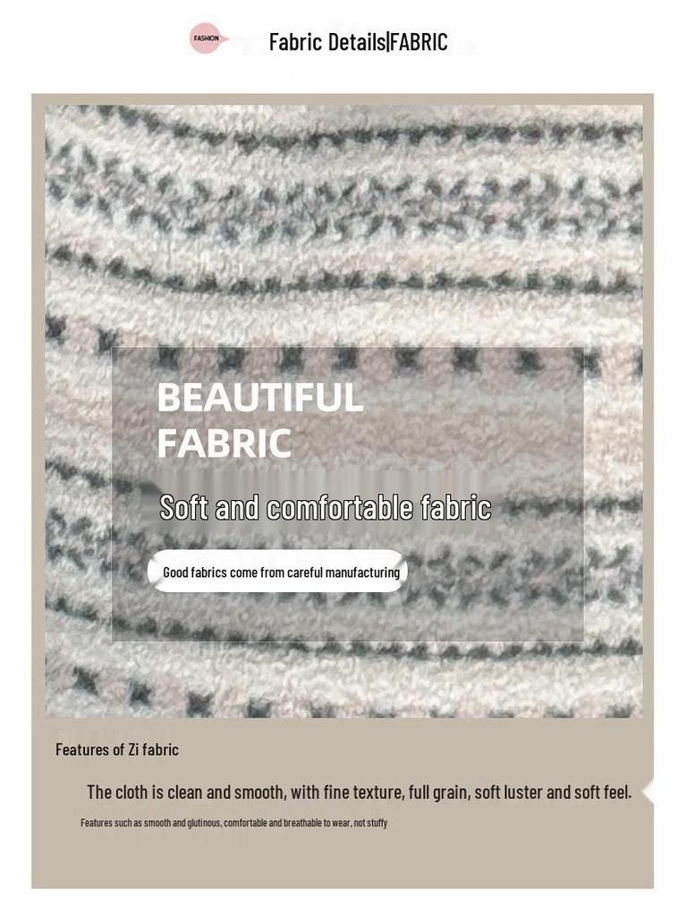 Flickor Set: Fluffig Tröjrock & Fodrade Vida Byxor - Vinterstil 2025