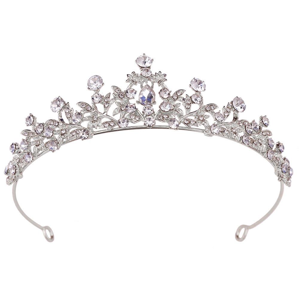 High-end Bridal Tiara Atmosphere Wedding Crown Headpieces Quenn Crown  Birthday Party