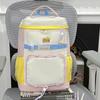 Schoolbag Drawstring Girl Backpack Versatile Fashion Large Capacity Pain Bag Japanese Simple Cute Student Campus Travel Backpack