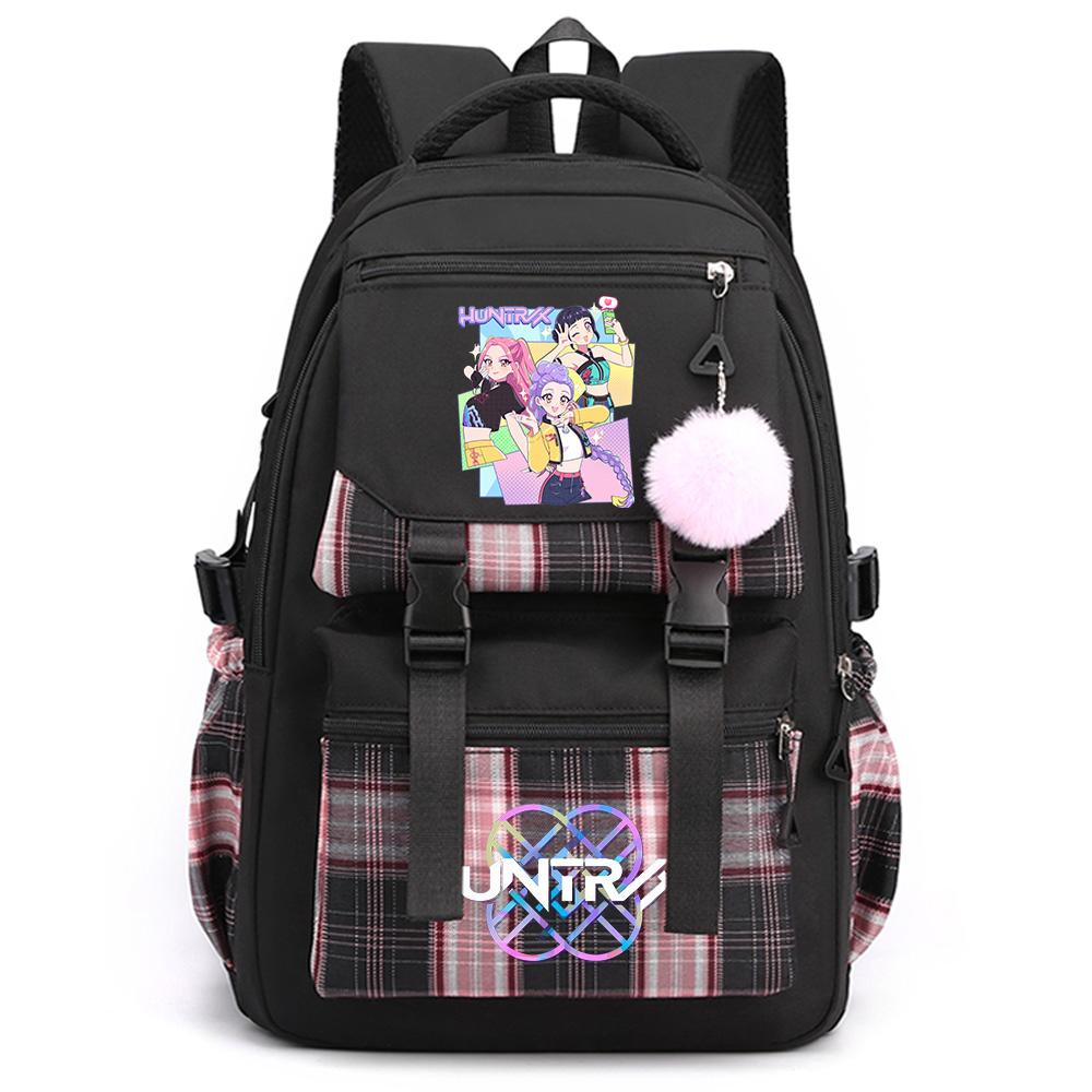 Anime Cute Cartoon K-Pop Printed Large Capacity Backpack for Teenger Student Girl Boy Schoolbag Bookbag Kid Gift Women Waterproof Travel Bag Mochila