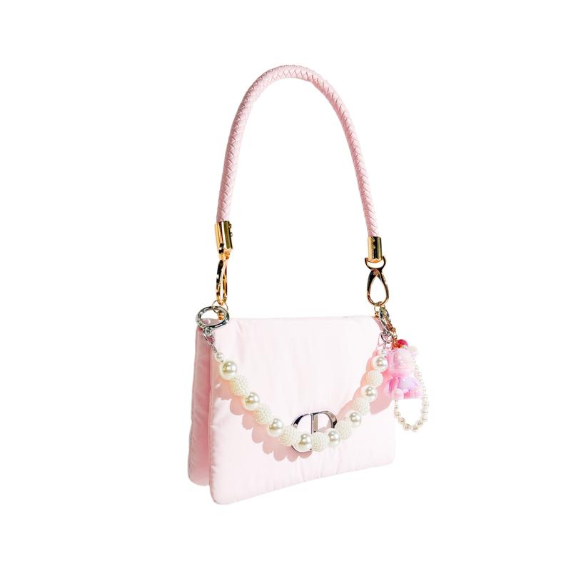 DIOR DIY Style Cosmetic Bag Cute Bear Love Powder Niche High-end Cute Versatile Atmosphere Trendy Sweet Fashion Simple Classic Classic New