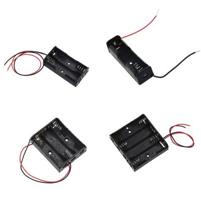 18650 Battery Holder Clip Battery Holder Box With Connect Lead 1 Section 2 Section 3 Section 4 Section 18650 Batteries Case