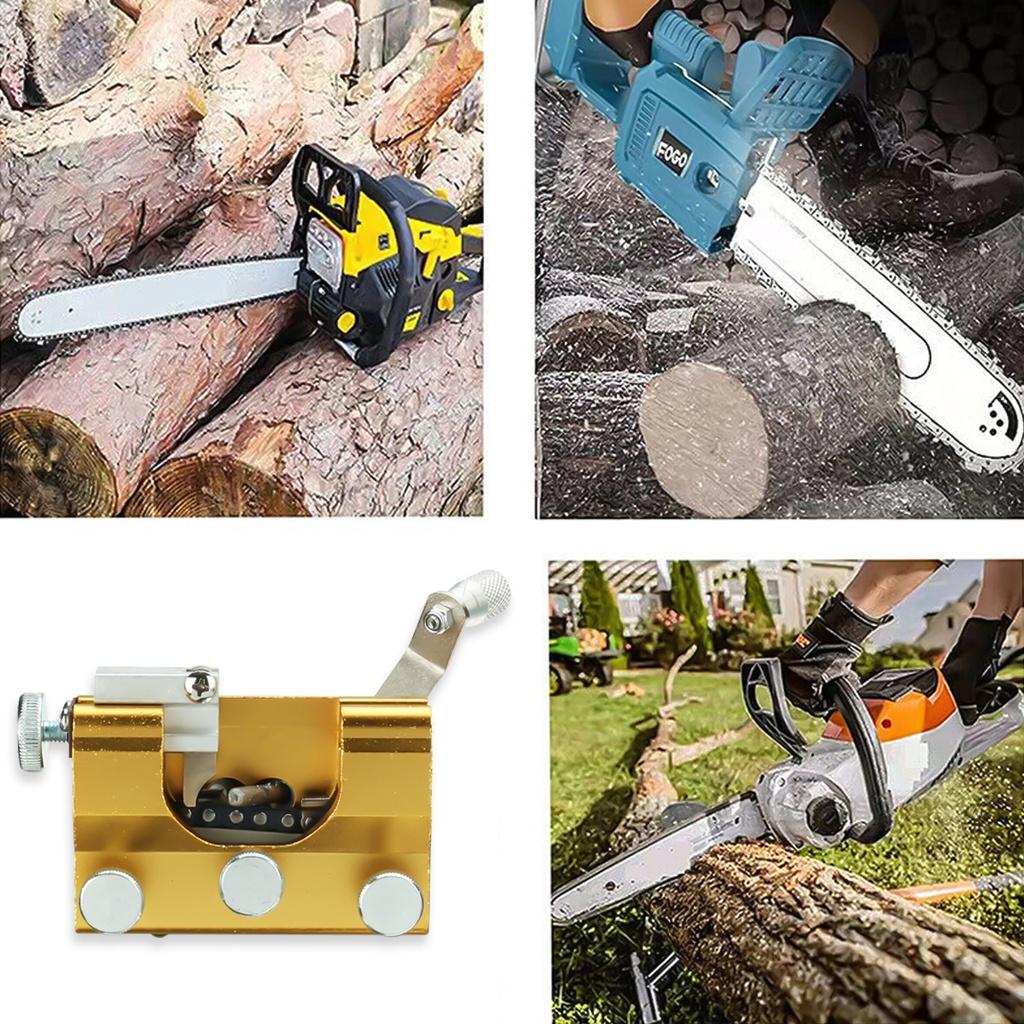 Universal Portable Chainsaw  Sharpener Chain Sharpening Jig Easy To Use Chainsaw Sharpening Outdoor Electric Saws Gardening 3.9 X 1.8 X 2.6in