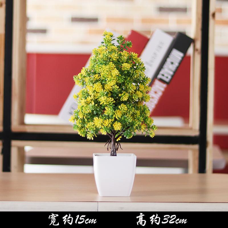 NEW Artificial Plants Bonsai Small Tree Pot Plants Fake Flowers Potted Ornaments for Home Decoration Hotel Garden Office Decor