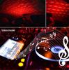 Car Ceiling Red LED Atmosphere Projector Galaxy Star Light Set Armrest Box Mount