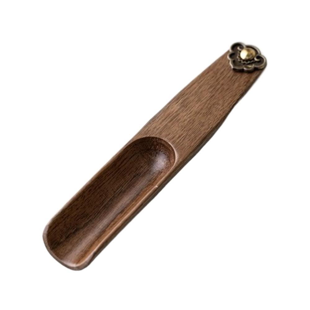 

Heat-Resistant Matcha Spoon Ebony Wenge Wooden Matcha Scoop New Tea Sticks Kitchen Tool B