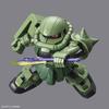 SD Gundam Cross Silhouette Zaku II plastic model color-coded