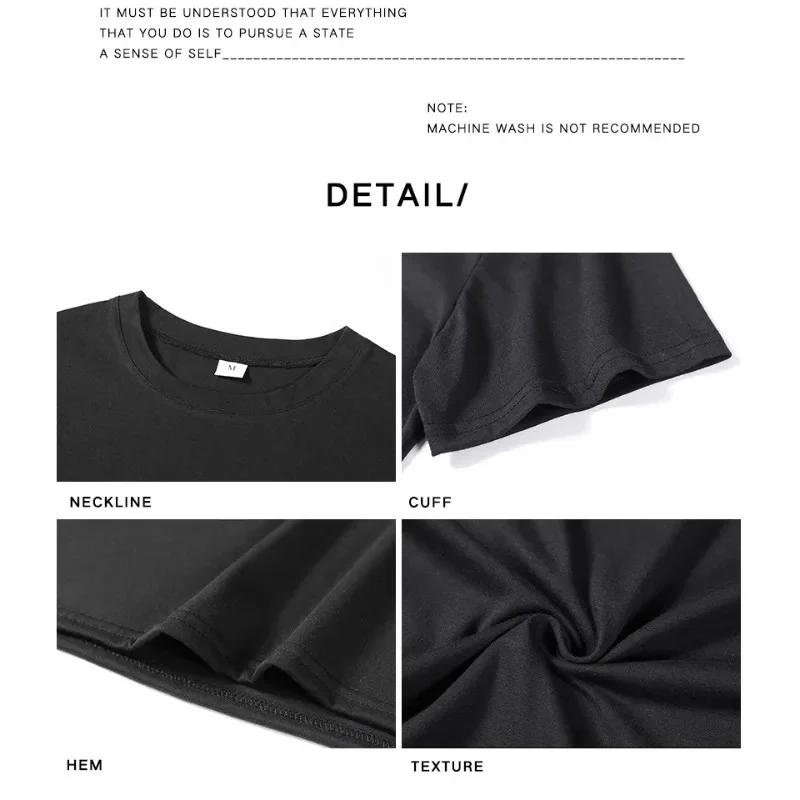 Men's Cotton T-shirt Dragon Pattern Funny Printed T-Shirt Summer Women Casual Harajuku Y2K Tops Tee Lady Black Clothes