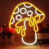 Inspired Mushroom Neon LED Dimmable Creative Nightlight Can Be Used for Game Room Bedroom Living Room Background Wall Decorative