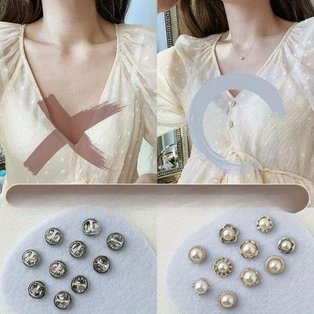 Japanese Cute Style No-Sew Anti-Exposure Brooch Corsage for Women