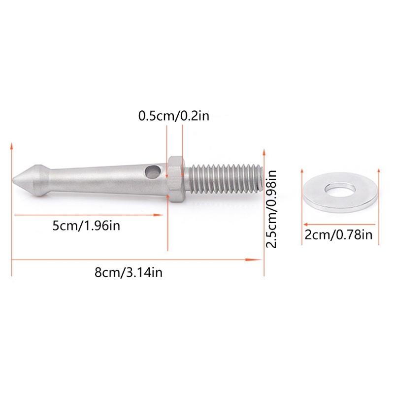 3PCS Stainless Steel Tripods Spikes For Outdoor Stability On Grass Mud And Uneven Terrain Camera Accessories