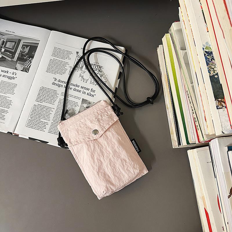 Simple mini canvas bag bag women's fashion mobile phone bag casual versatile travel shoulder messenger bag