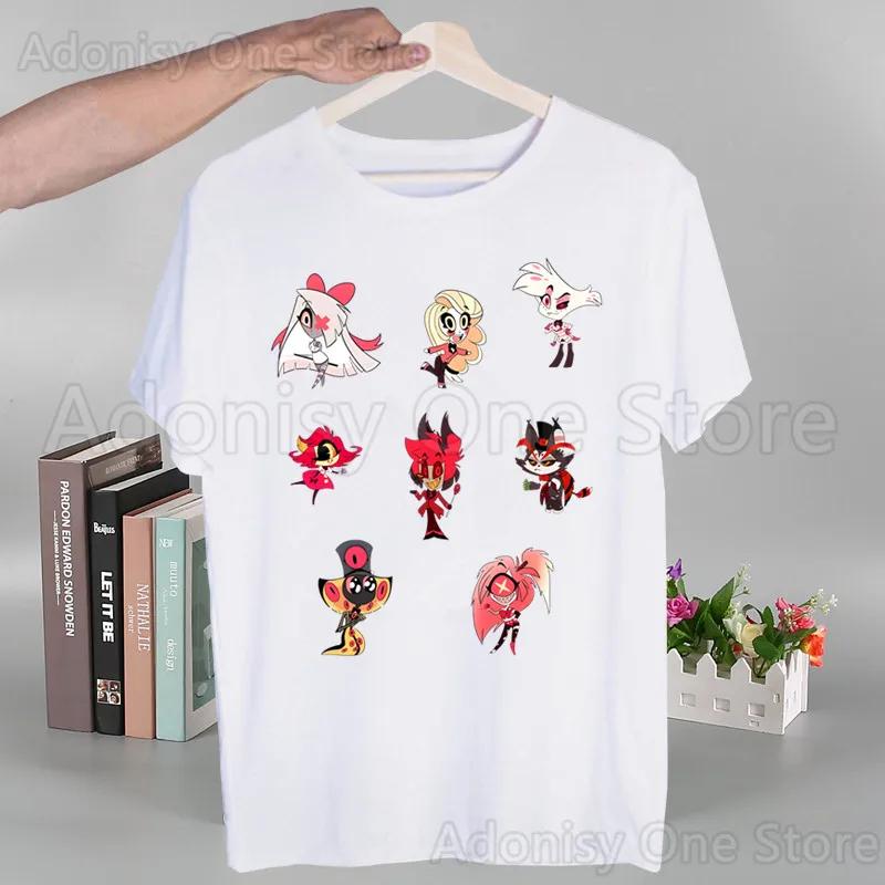

Hazbin Comedy Angel Dust Harajuku Man T Shirts Tees Shirt Tops Design Short-Sleeved Aesthetic Anime T Shirt S