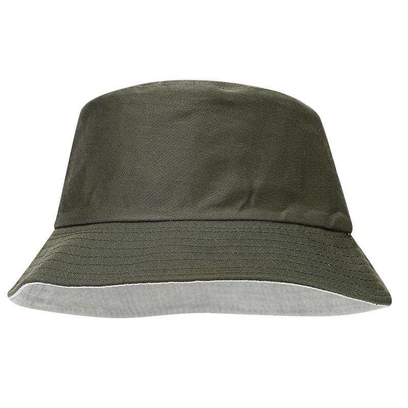 Spring Summer Unisex Solid Color Fisherman Cap Foldable Bucket Hat Outdoor Sunscreen Hat Caps Fashionable Double-sided Basin Hat