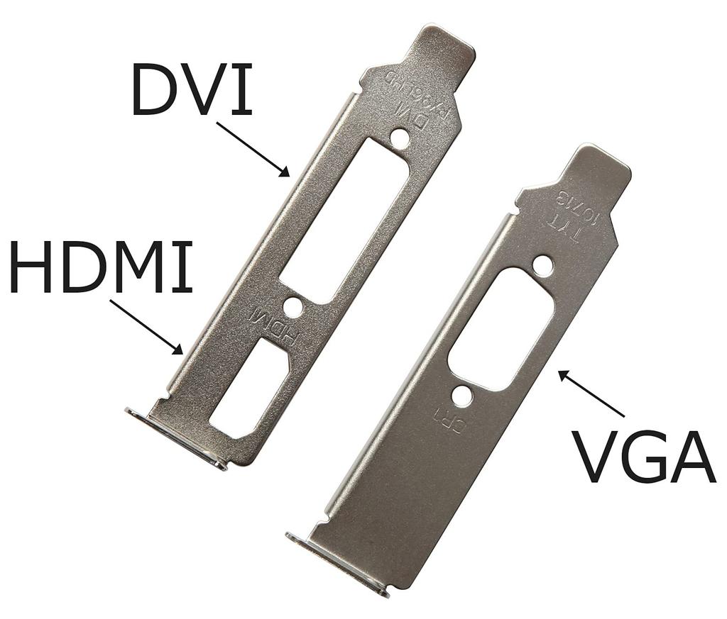 Lågprofilfäste för grafikkort HDMI DVI VGA-kompatibelt grafikkort
